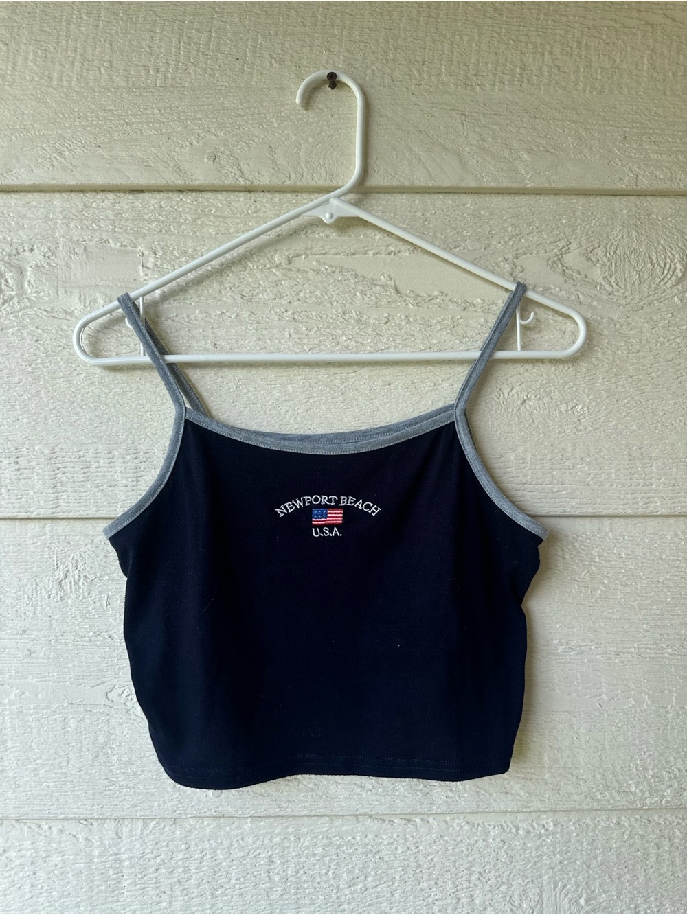 Navy blue cropped cami